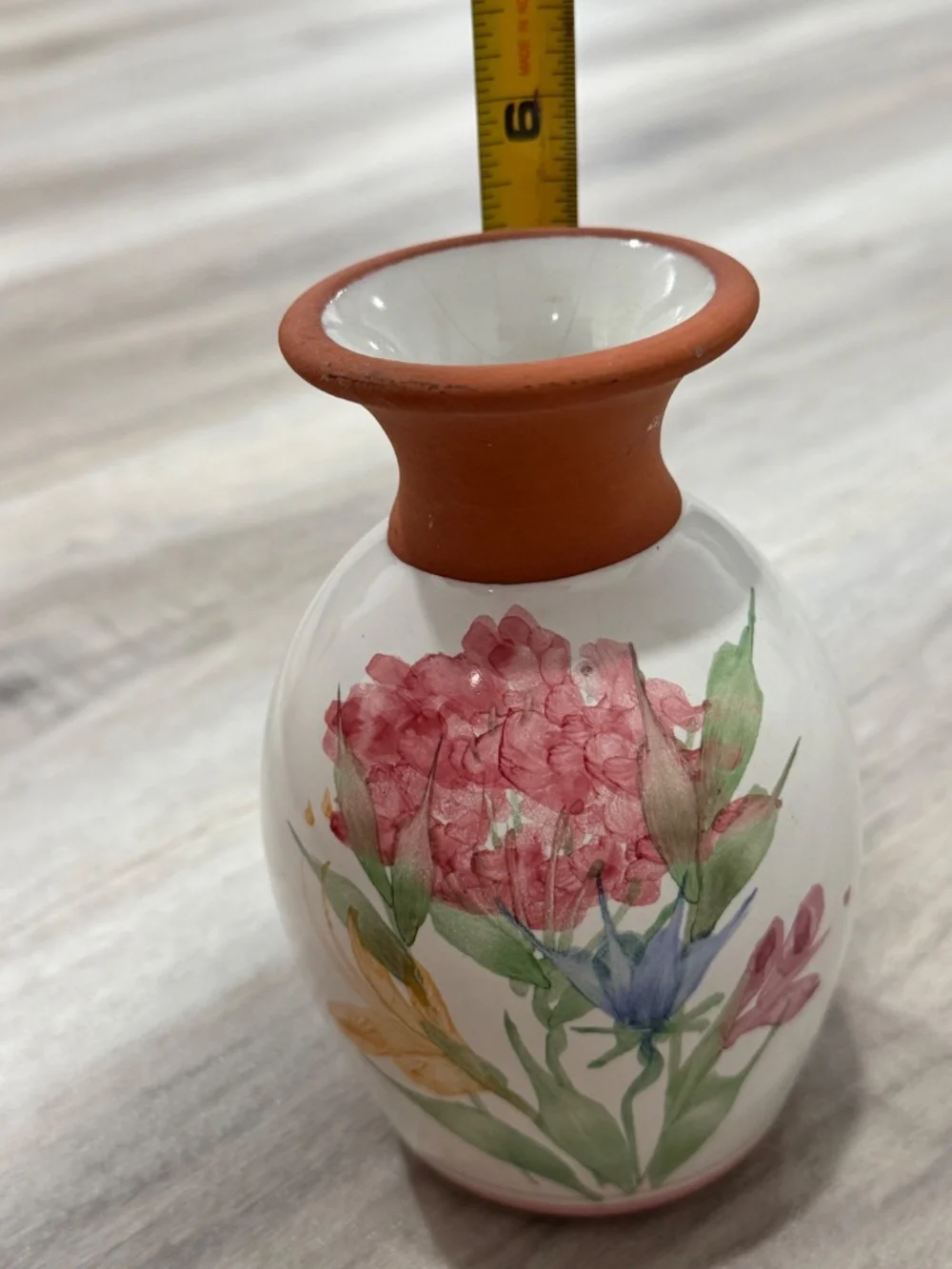 Vintage Emerson Creek Pottery Floral Bud Vase